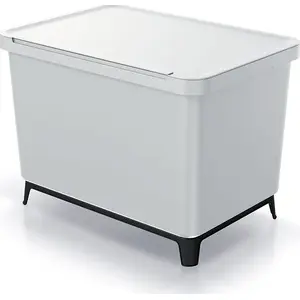 Trash bin Prosperplast NKS60W4-427C white — waste segregation container 60 cm