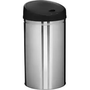 Trash bin 5_five model S7905444 stainless steel 42 L chrome finish