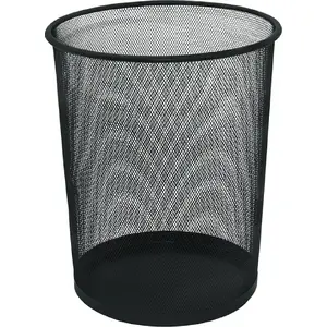 Trash bin Q-Connect model KF00871 black, small office waste container