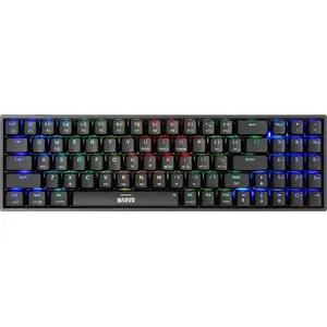 Mehāniskā spēļu klaviatūra Marvo SHOGO 78 KG956 — ASV (US) izkārtojums, vadu USB, melna, apgaismojums