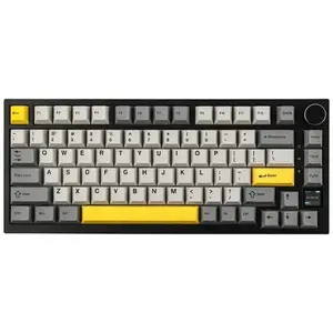 Mehāniskā tastatūra Ajazz AK820 Pro Flying Fish Switch melna‑pelēka‑dzeltena RGB 3 režīmi