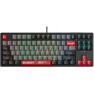 Mechanical gaming keyboard A4Tech S87 TKL, wired, Red Switch, CZ/SK layout, black
