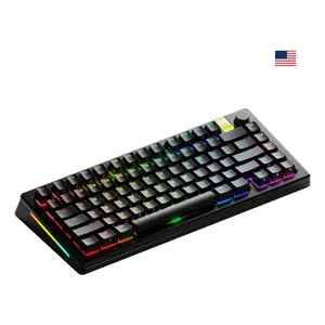 Mechanical Gaming Keyboard GLORIOUS GMMK 3 PRO HE 75% Wireless RF + Bluetooth, RGB, US QWERTY, Black