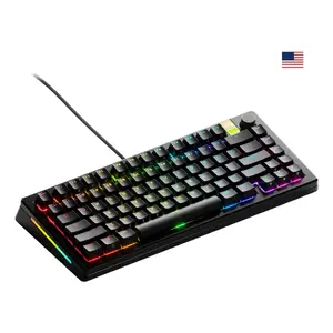 Mechanical Gaming Keyboard GLORIOUS GMMK 3 PRO HE 75% Wired USB, QWERTY, RGB, Black