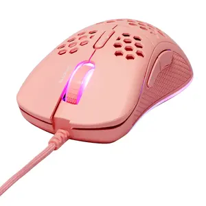 Vadu spēļu tastatūra Sourcing GAM-108-P — USB, 7 taustiņi, RGB apgaismojums, 1.8 m kabelis, rozā