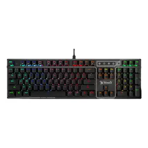 A4Tech BLOODY B750N gaming keyboard — Full-size (100%), USB wired, Optical switches, RGB backlight, Black
