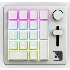 Triton GMMK Numpad mechanical numpad — USB, RF Wireless & Bluetooth, 18 keys, RGB backlight, white