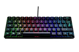 Keyboard SUREFIRE KingPin M1 60% Mechanical USB QWERTY Italian Black RGB