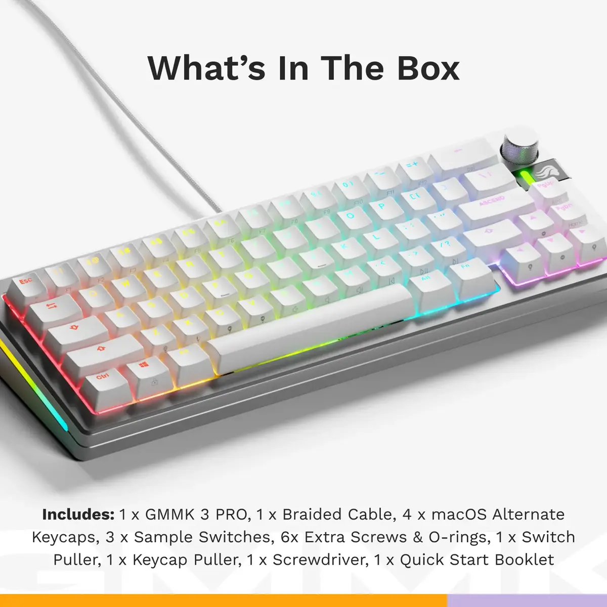 GLORIOUS GMMK 3 PRO 65% mehāniskā spēļu tastatūra Photo 8