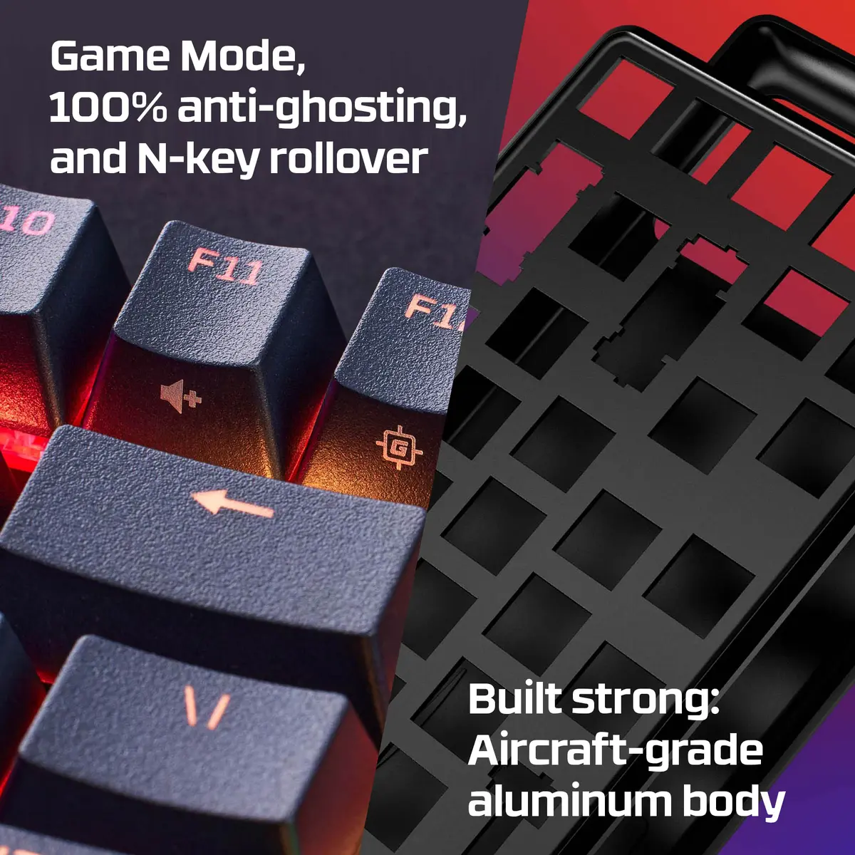 Mehāniskā tastatūra HyperX Alloy Origins Core PBT HX Blue Photo 4
