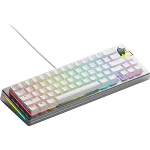 Mechanical Gaming Keyboard GLORIOUS GMMK 3 Pro 65% Pre-Built ANSI US with Fox HE Switches, Silver