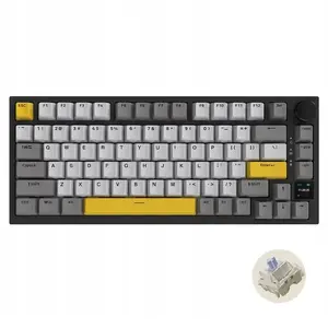 Mechanical Keyboard Ajazz AK820 Pro — Tenkeyless RGB, Gift Switch, Black‑Gray‑Yellow