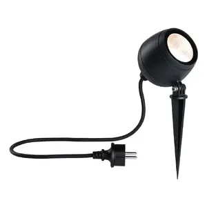 Spot lighting Paulmann Kikolo, LED 8W, 230V, aluminium/plastic housing, black, 90×90×261 mm