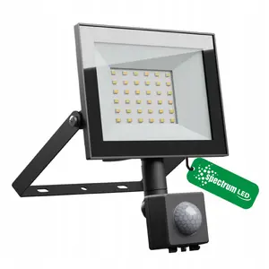 Prožektors Wojnarowscy NOCTIS LUX 4 30W NW 230V IP44 141x185x53mm ar PIR kustības sensoru, melns