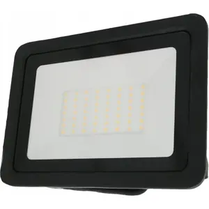 Prožektors Lumax 50W 4250 lm 4000K IP65 neitrāli balts melns — āra LED, 3 gadu garantija