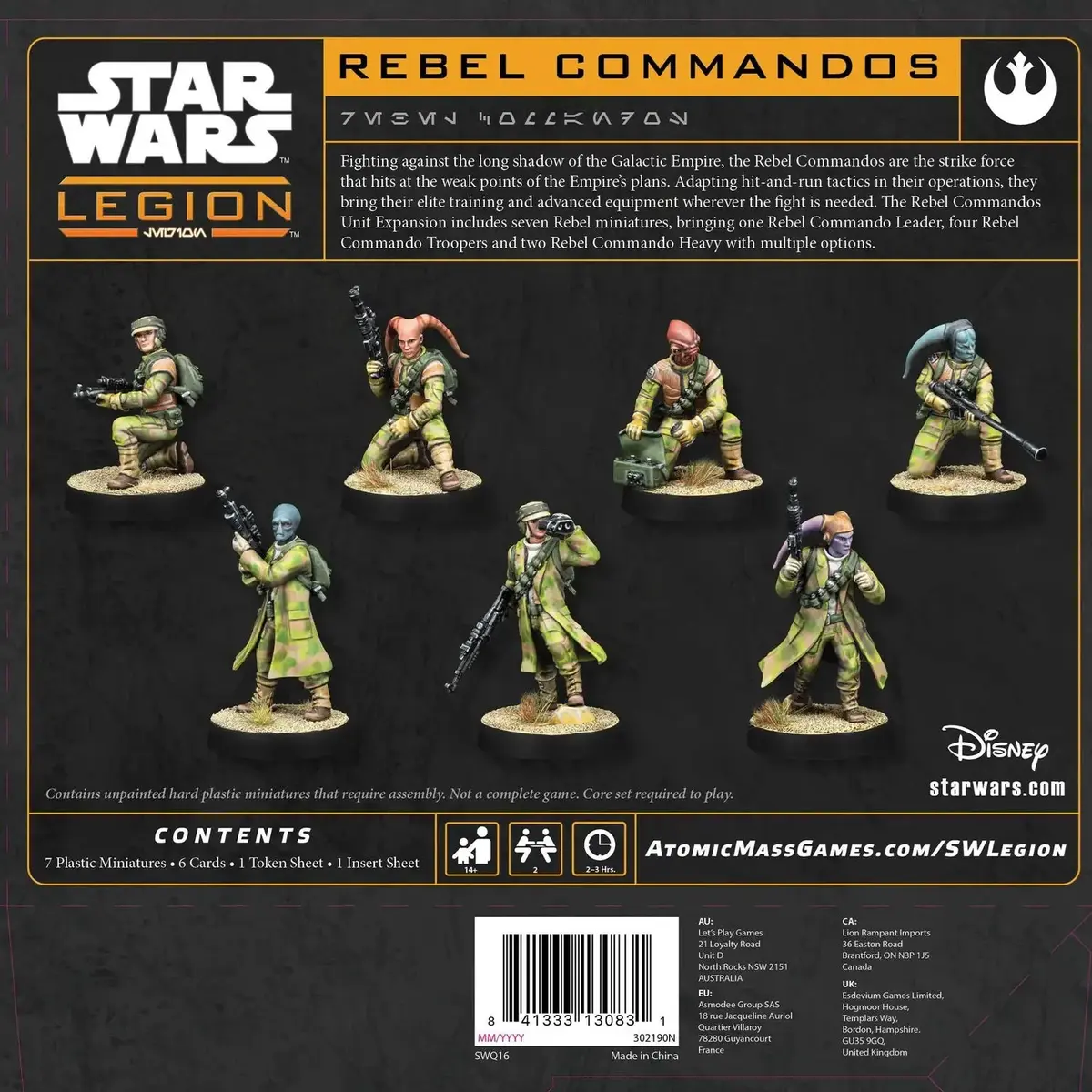 Figūriņa Atomic Mass Games Rebel Commandos — Star Wars: Legion Photo 2