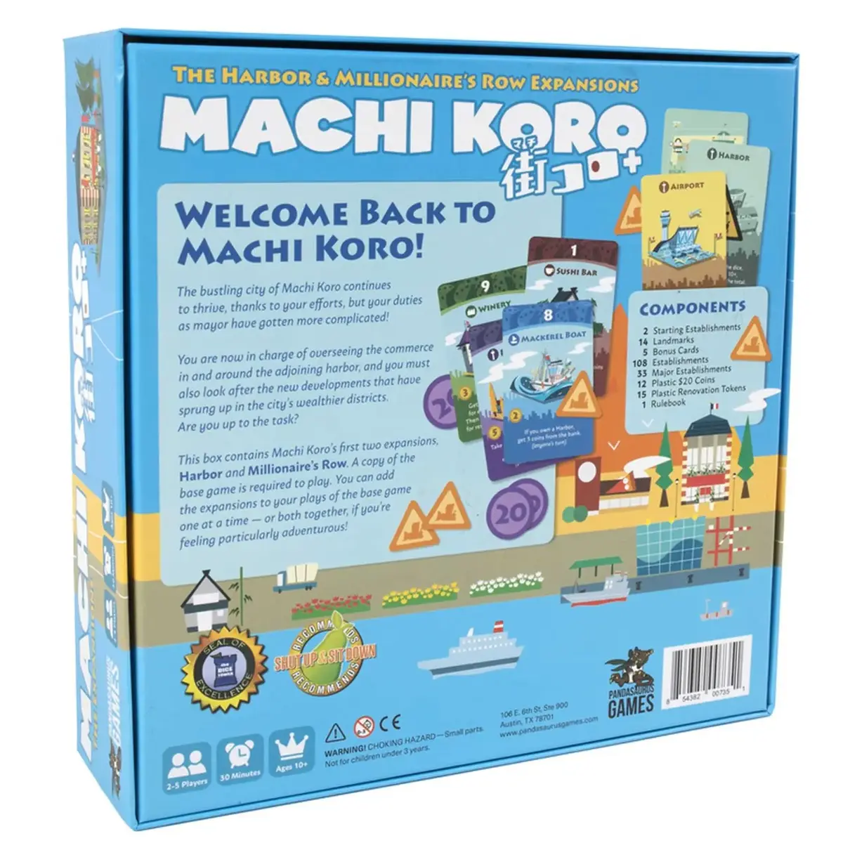 Pandasaurus Machi Koro: 5th Anniversary Expansions board game Photo 3