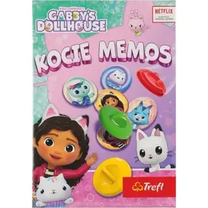 Galda spēle TREFL Kocie Memos Koci Domek Gabi (bērnu atmiņas kāršu spēle)