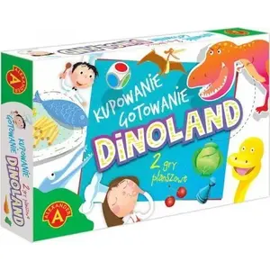 Board game Alexander Dinoland (Kupowanie gotowanie) — family strategy game by Alexander, MPN 497159