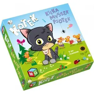 Board game Multigra — Gra planszowa Kotek i Kilka myszek psotek (family board game, Polish title)