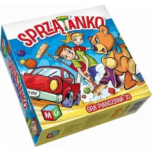 Board game Multigra Gra planszowa Sprzątanko 3D – family tabletop game, children’s cleaning-themed play
