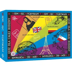 Board Game Abino Gra planszowa Wiem Więc Wygrywam – family tabletop game, Polish edition