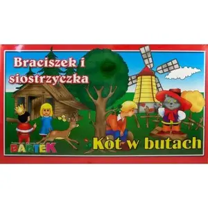 Board game set No name: two family games — Kot w butach and Braciszek i siostrzyczka