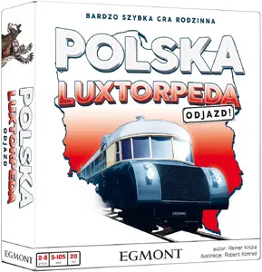 Настольная игра Egmont Polska Luxtorpeda - odjazd, образовательная, на польском, 6+, 200×200 мм, FSC
