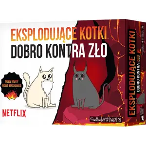 Настольная игра Rebel Gra Eksplodujące Kotki Dobro kontra Zło — карточная игра от Rebel