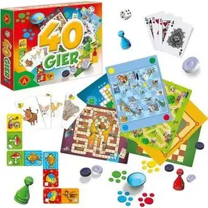 Набор настольных игр Alexander 40 игр — семейная коллекция классических и современных игр