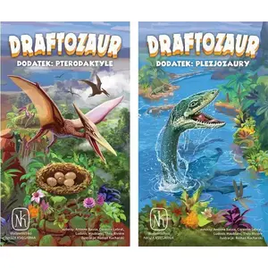 Paplašinājums galda spēlei nasza księgarnia Draftozaur: Pterodaktili un Pleziozauri
