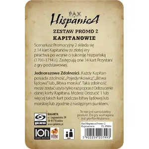 Paplašinājums galda spēlei Galakta Pax Hispanica: Zestaw 2 - Kapitanowie (kapteiņu komplekts)