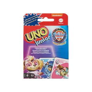Card Game MATTEL UNO Junior Paw Patrol: The Mighty Movie — Shedding Card Game, Age 3+, 3 Levels of Play