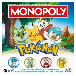 Galda spēle Usorteret Monopoly Pokémon SE/FI — tematiskā Monopoly versija