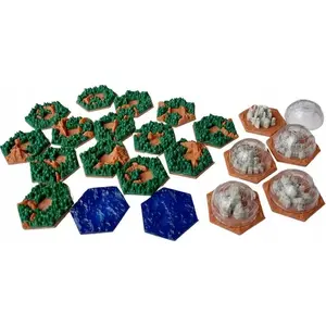 3D-модули ландшафта для Terraforming Mars — Amazonis Planitia, сборные плитки игрового поля
