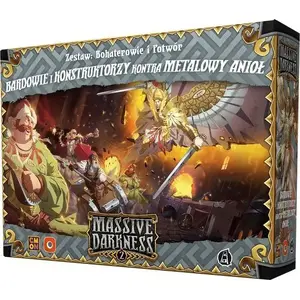 Board Game Expansion Portal Games Massive Darkness 2: Bards and Constructors vs Metal Angel (expansion)