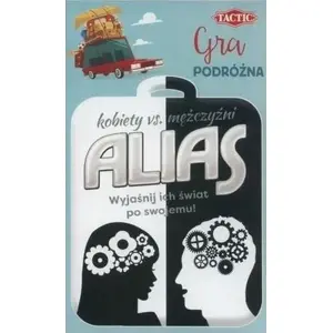 Board Game TACTIC Alias Women vs. Men Travel Edition – compact party guessing game