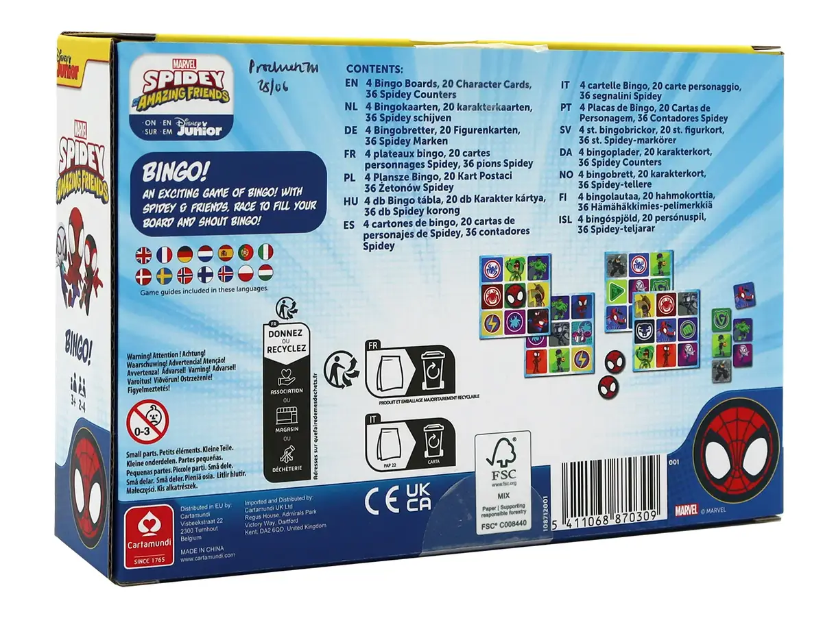 Cartamundi Shuffle Spidey & Amazing Friends — Bingo Photo 3