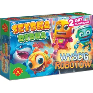 Galda spēle Alexander Szybka Rybka+ Wyścig Robotów — ģimenes sacīkšu un stratēģijas spēle