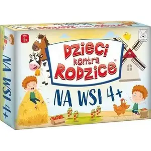 Galda spēle Kangur Dzieci kontra rodzice: Na wsi 4+ – ģimenes spēle bērniem no 4 gadiem