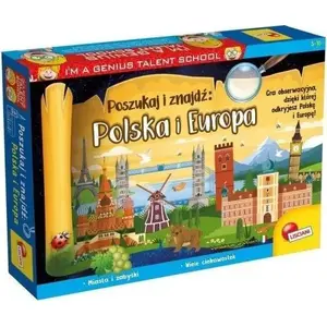 Board game Lisciani I'm Genius Poszukaj Znajdź Polska i Europa — educational search-and-find game