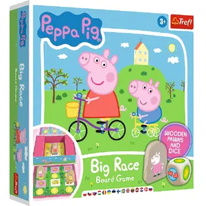 Настольная игра TREFL Peppa Pig Big Race Peppa — гоночная, возраст от 3 лет
