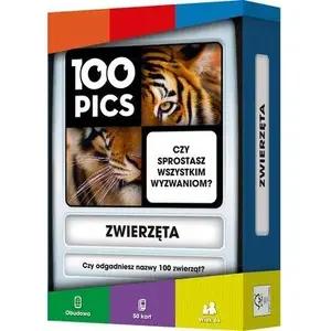 Настольная игра Rebel Gra planszowa 100 Pics: Zwierzęta — набор 100 картинок-пазлов