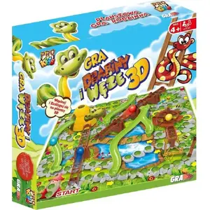 Board game Pro Kids Gra planszowa Drabiny i węże 3D – family playset, 3D board, for children