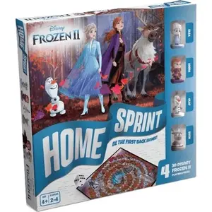 Galda spēle Cartamundi Gra planszowa Home Sprint Kraina Lodu 2 — ģimenes galda spēle, licencētā Frozen II versija