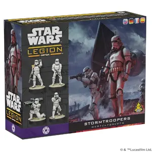 Figūriņa — Atomic Mass Games Stormtroopers (Star Wars: Legion), sudrabota, iepakojums 206×68×168 mm