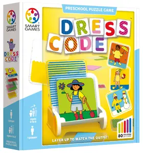 Galda spēle IUVI Games SmartGames Dress Code — izglītojoša ģimenes spēle, ieteicams no 4 gadiem