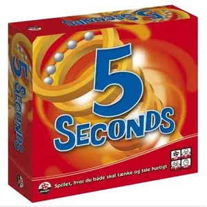 Board game Danspil 5 Seconds — party reaction game, quick-answer card game