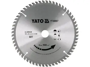 Дисковая пила YATO YT-60907 180 мм TCT для алюминия, 1 шт