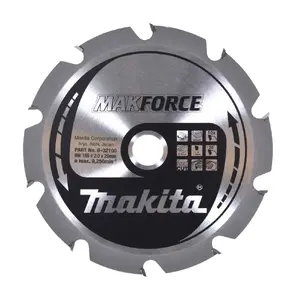Диск для циркулярной пилы Makita B-32100 — диаметр 165 мм, посадочный диаметр 20 мм, до 9500 об/мин